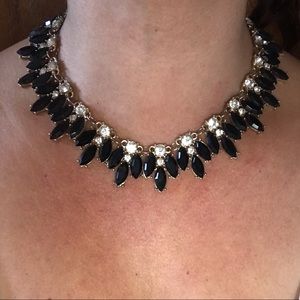 Black statement necklace